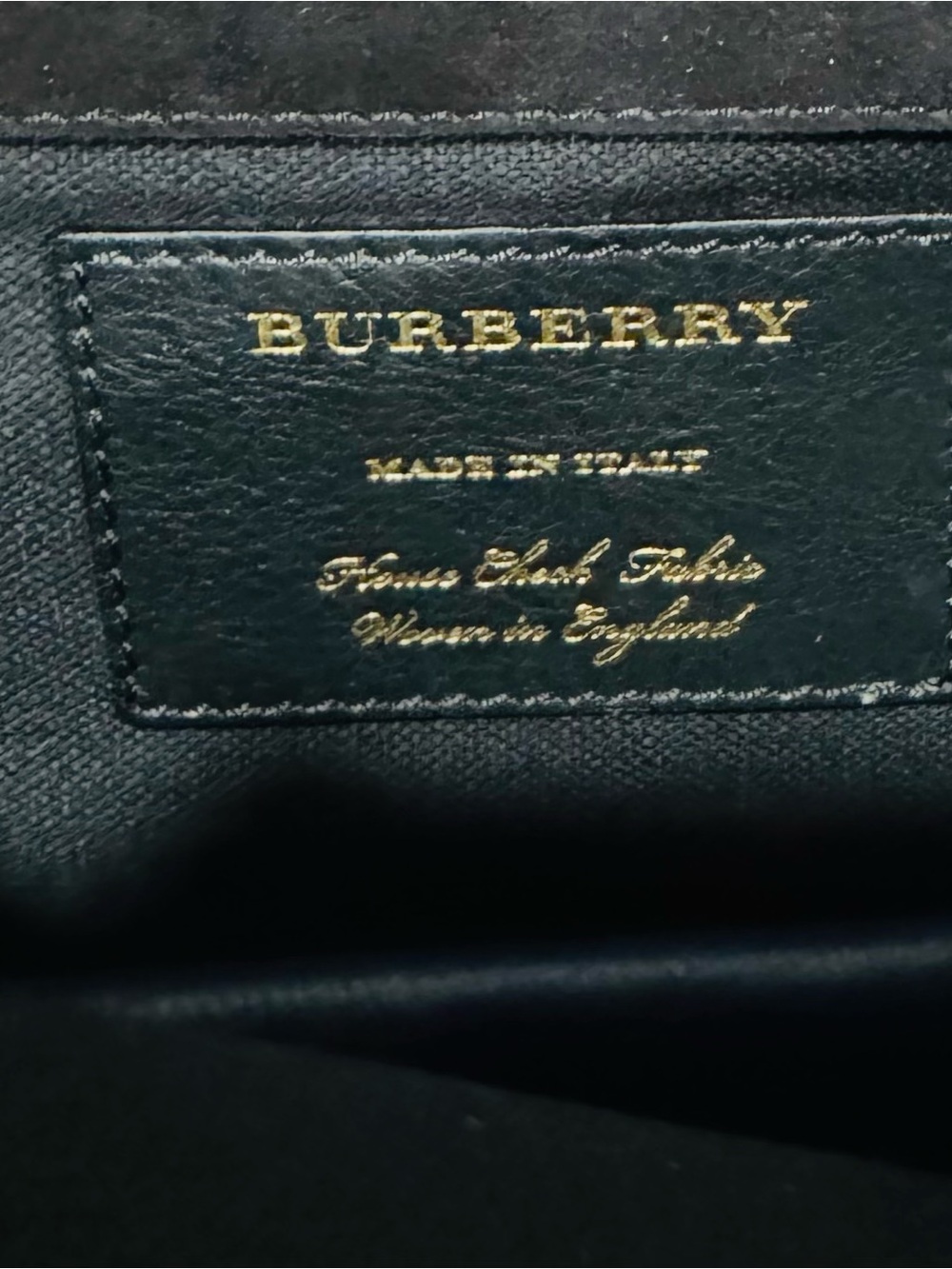 Burberry House Check Canvas Blue Leather Macken
Crossbody Bag - Picture 3 of 13
